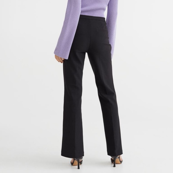 H&M Pants - NWT H&M black flared skinny slacks